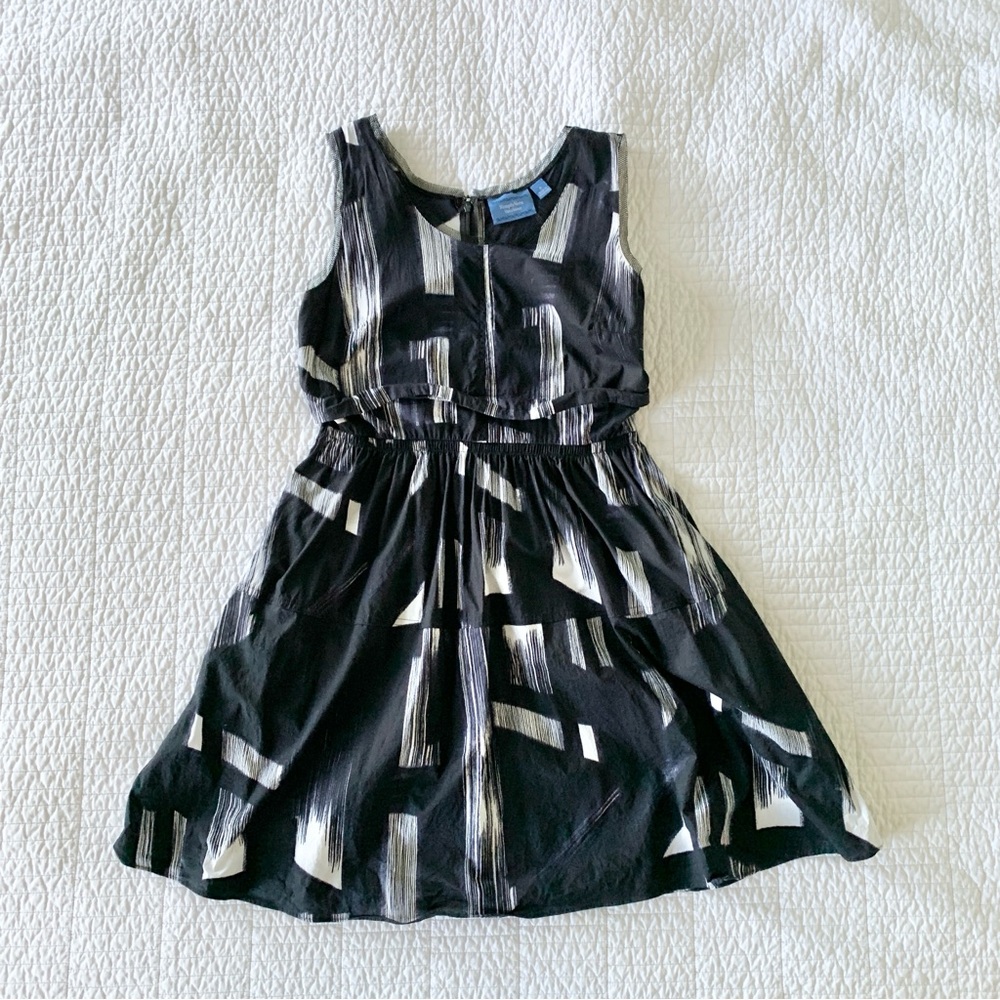 Simply Vera by Vera Wang Abstract Paint Brush Dress - Size Small